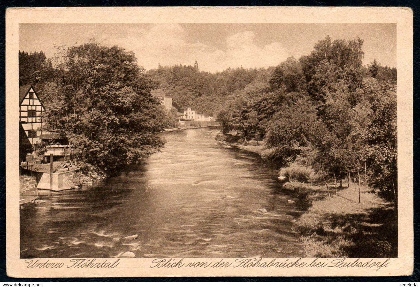 B2454 - Leubsdorf Flöha - Unteres Flöhatal Blick Von Der Flöhabrücke - Erzgebirgs Verien - Landgraf Nr. 2979 - Floeha