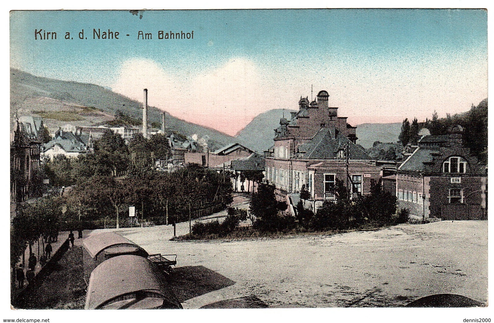 KIRN A. D. NAHE - Am Bahnhof - Carte Colorisée - Kirn