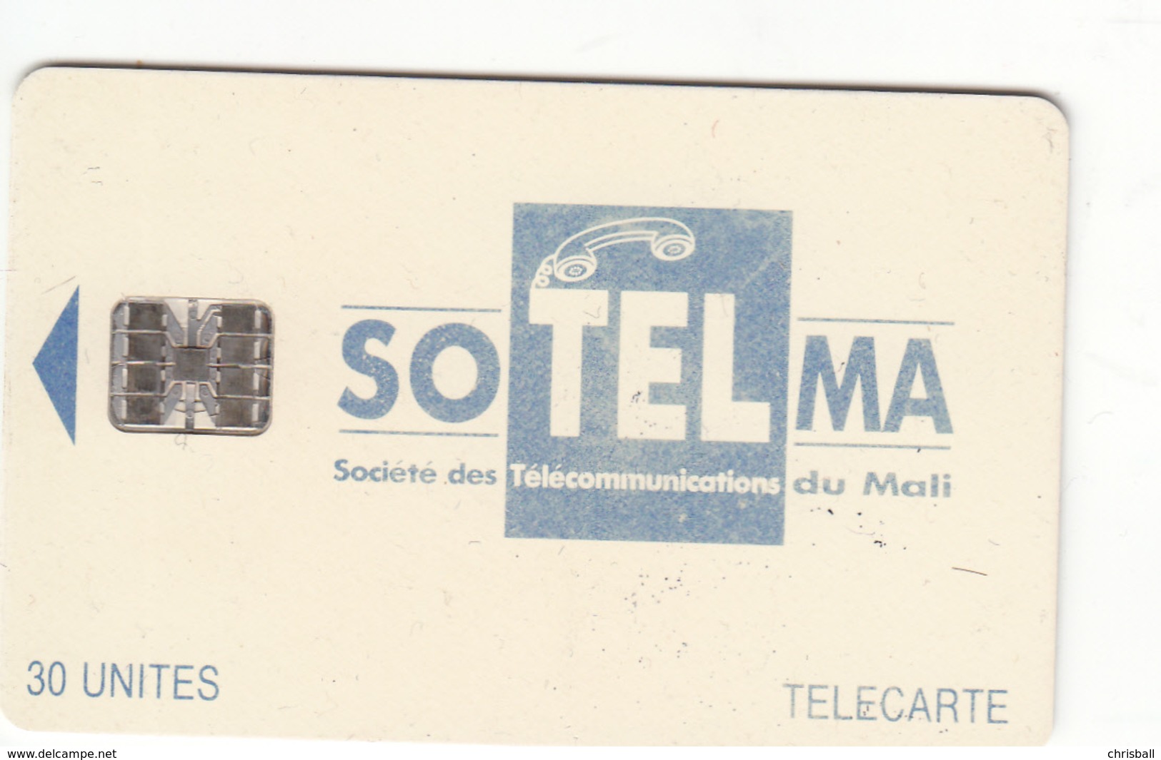 Mali Phonecard - Superb Fine Used 30u ((Schlumberger) - Ultramarine/Blue Colour - Mali