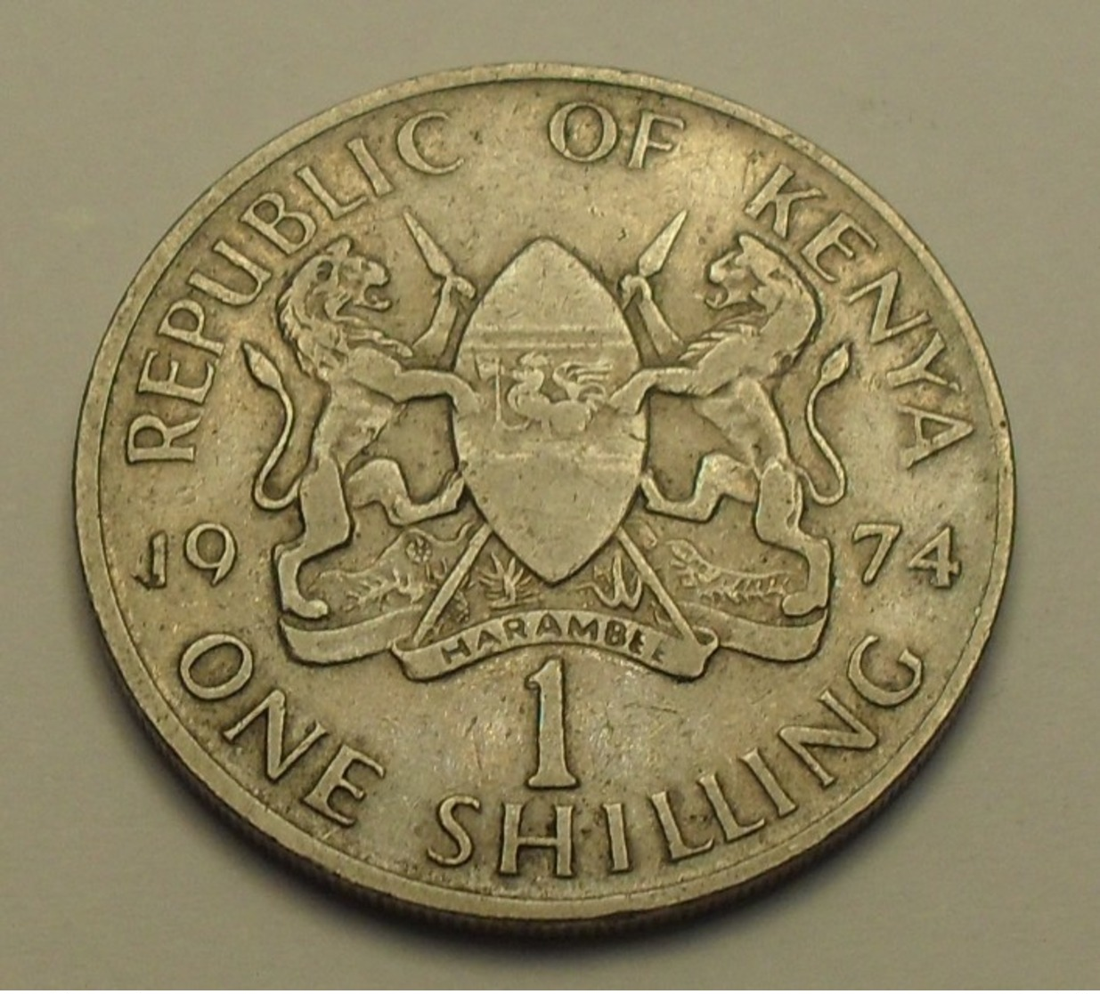 1974 - Kenya - Republic - 1 SHILLING - KM 14 - Kenya