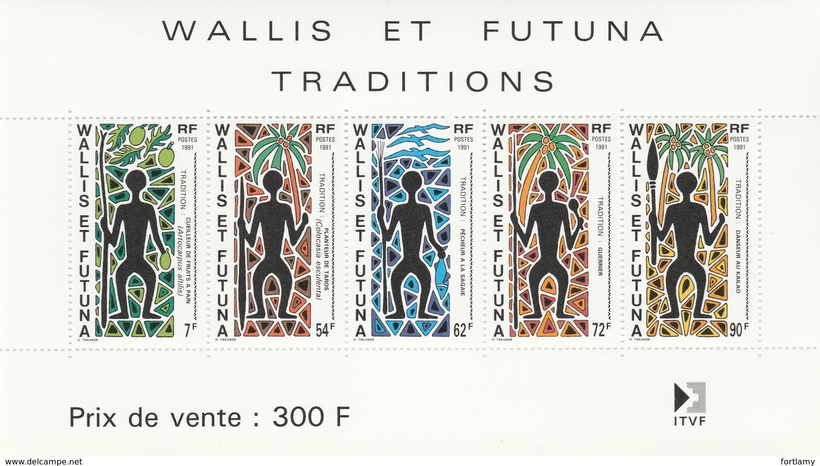 LOT 255 WALLIS ET FUTUNA  BLOCS N°3-4-5 ** - Hojas Y Bloques