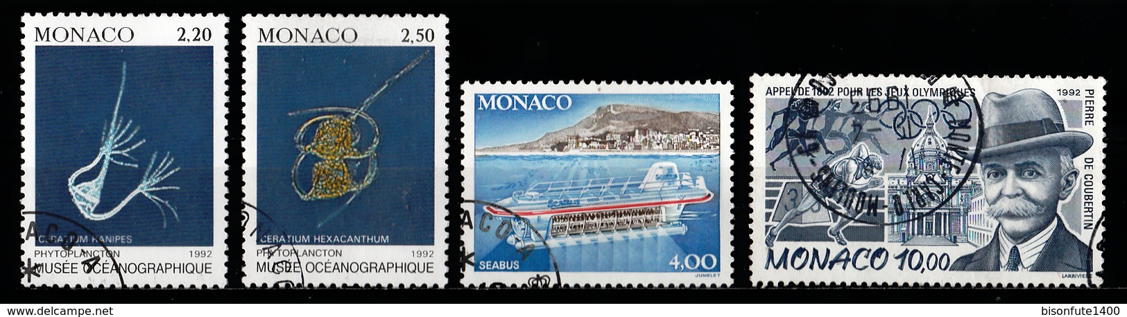 Monaco 1992 : Timbres Yvert & Tellier N° 1846 - 1847 - 1848 - 1849 - 1850 - 1851 - 1852 Et 1853. - Usados