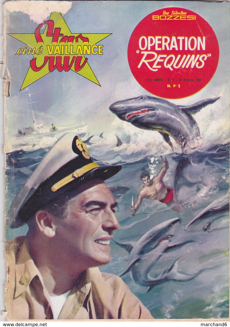 Star Ciné Vaillance Film Opération Requins Avec Victor Mature Karen Steele James Olson  N°2 Octobre 1961 - Films