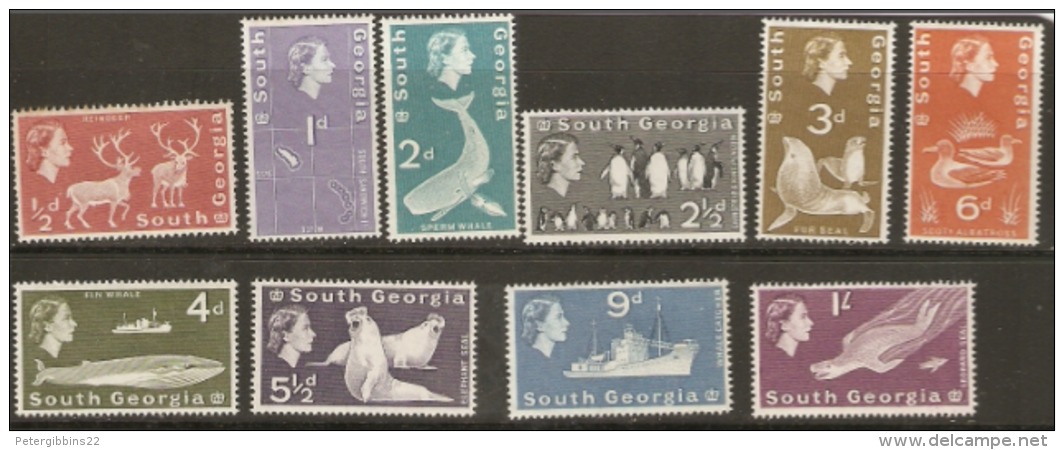 South Georgia  1963  SG 1-10    Unmounted Mint - Géorgie Du Sud