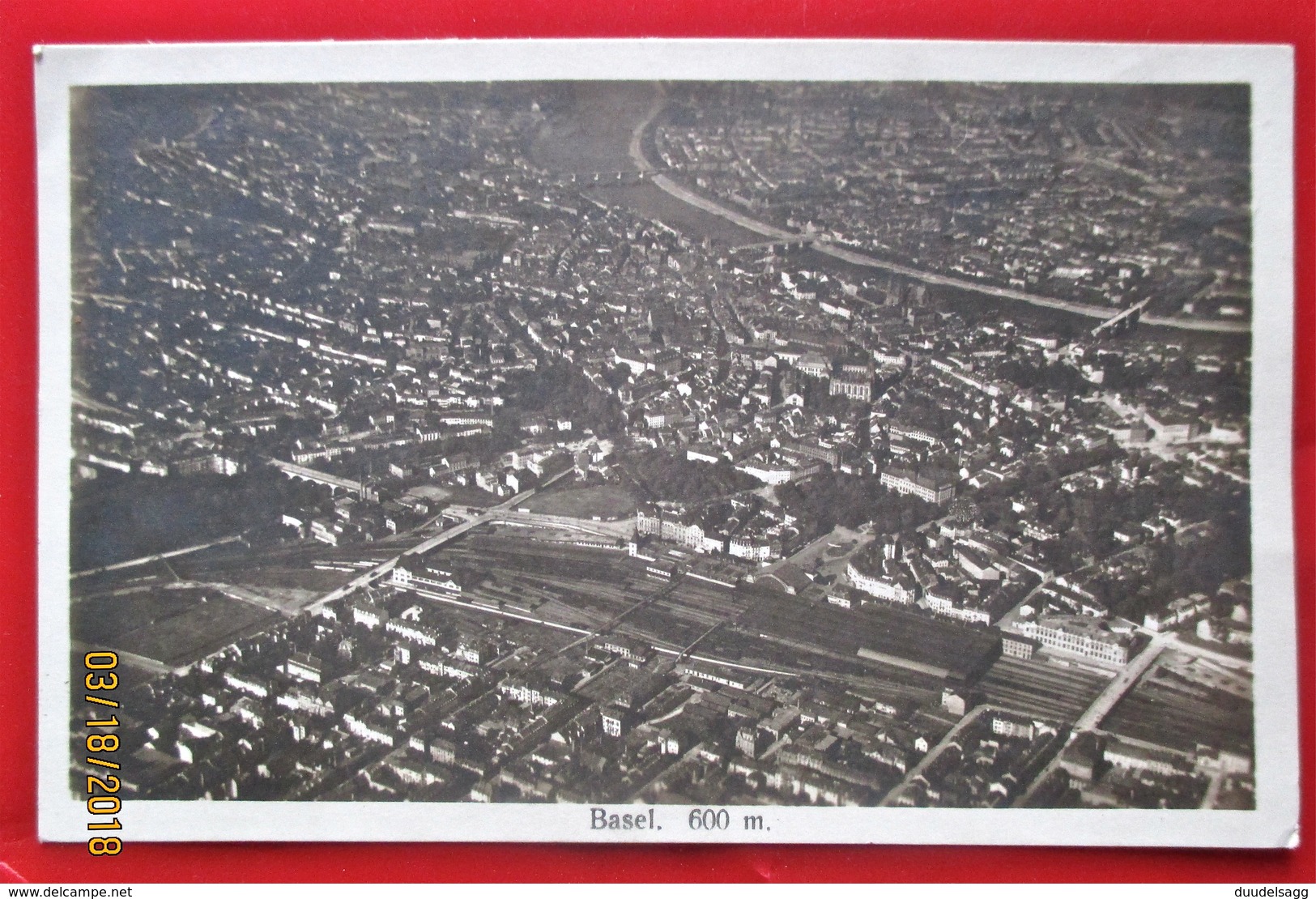 BASEL, Vogelschau "Für Einen Basler Flugplatz" Jahr ? - Basel