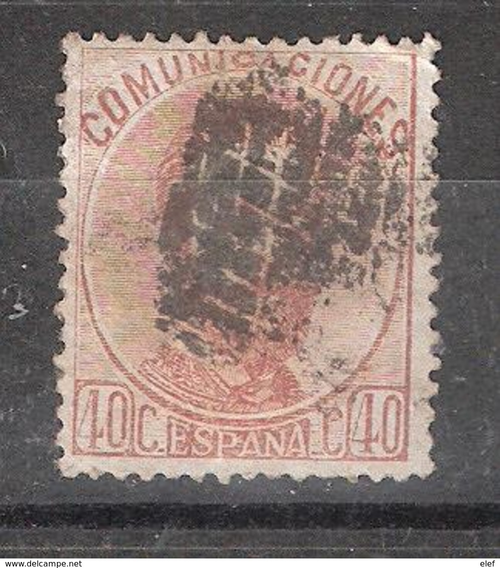 ESPAGNE / ESPANA / SPAIN / SPANIEN ,1872 AMEDEO I , Yvert N° 124 , 40 C Brun Orange Obl TB - Usados