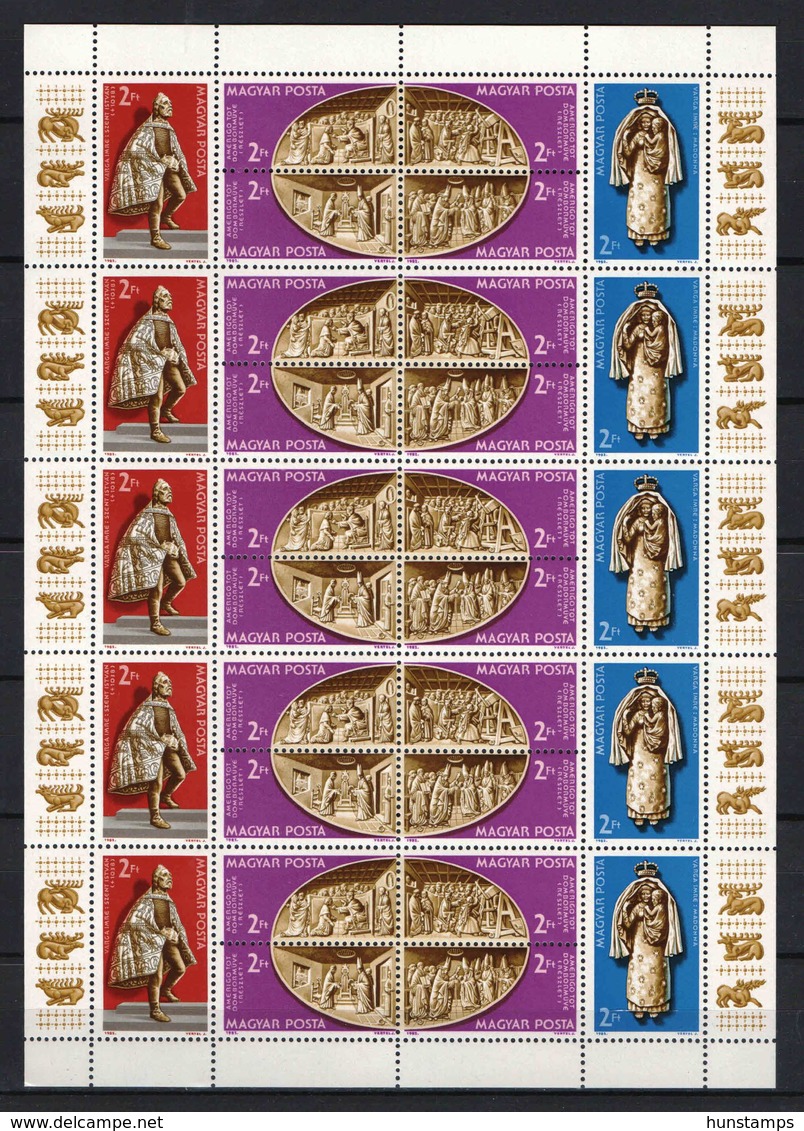 Hungary 1982. Famous Arts Of Vatican Nice COMPLETE SHEET MNH (**) Michel: 3587-3592 - Nuevos