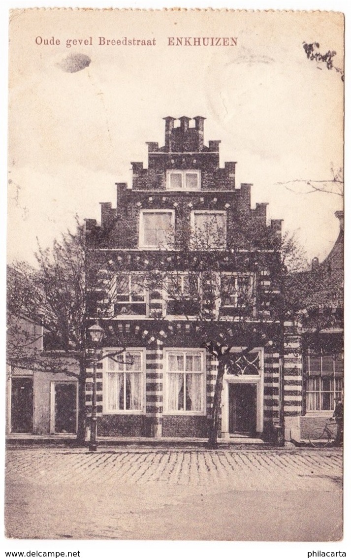 Enkhuizen - Oude Gevel Breedstraat - 1920 - Enkhuizen