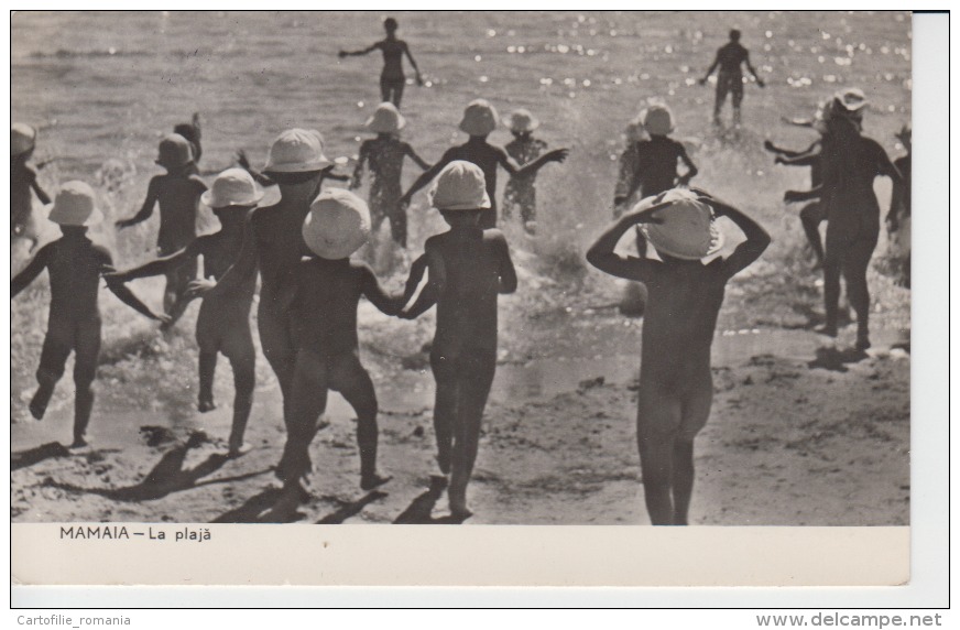 Romania,Rumanien,Roumanie - Mamaia - Nude Childrens, Naked Childrens On The Sea - Used - Szenen & Landschaften