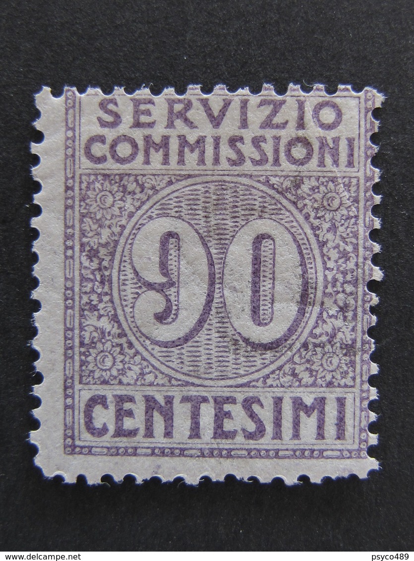 ITALIA Regno Servizio Commissioni-1913- "Cifra" C. 90 MH* (descrizione) - Mandatsgebühr