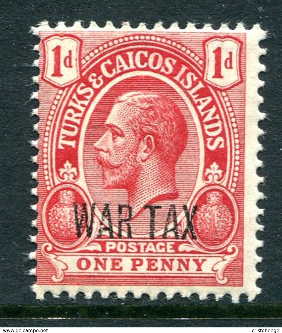 Turks And Caicos Islands 1917 KGV War Tax - 1d Red HM (SG 140) - Turks And Caicos