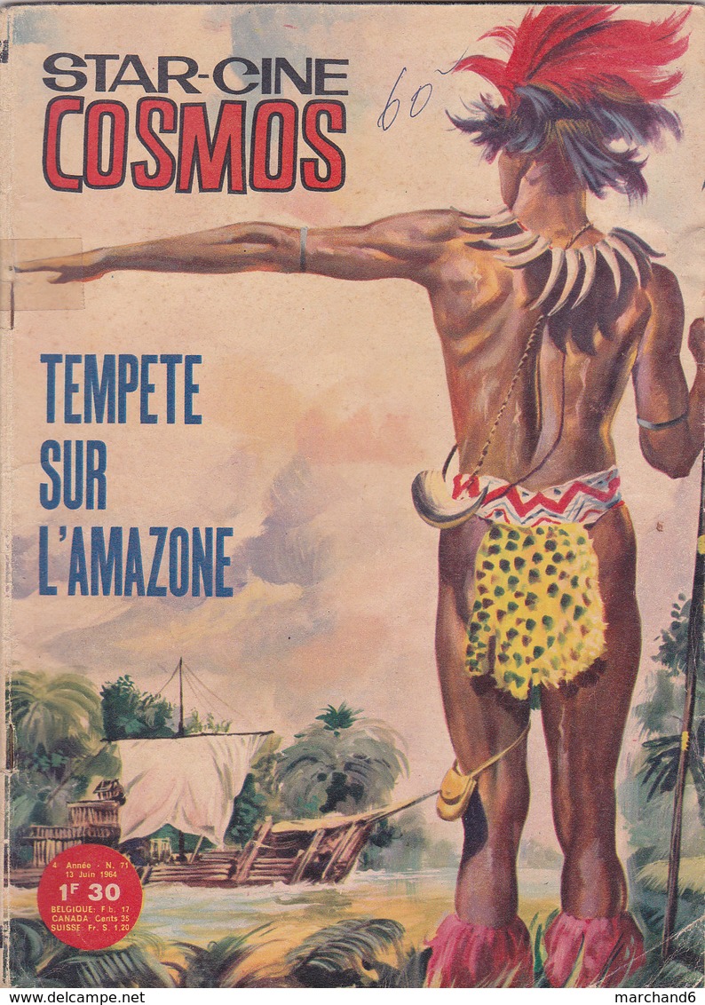 Star Ciné Cosmos Film Tempete Sur L Amazone Avec Vic Connors Lidia Fisher John Mason N°71 Juin 1964 - Films