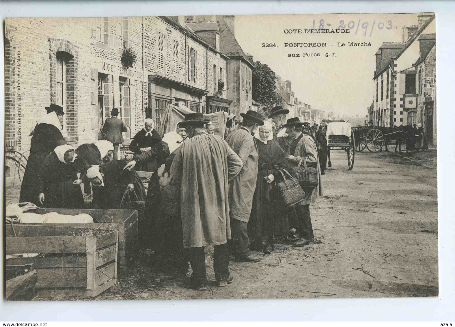 A 95  -  3 Cartes  -  Pontorson  -  Marché  -  Lavoir Et Pont  -  Rue Saint- Michel - Pontorson