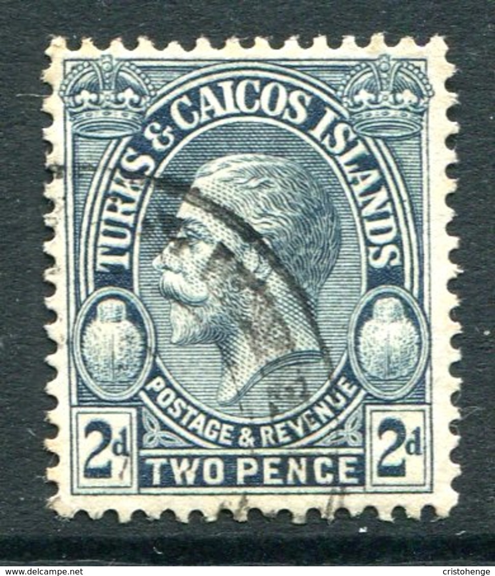 Turks And Caicos Islands 1928 Postage & Revenue - 2d Grey Used (SG 179) - Turks & Caicos
