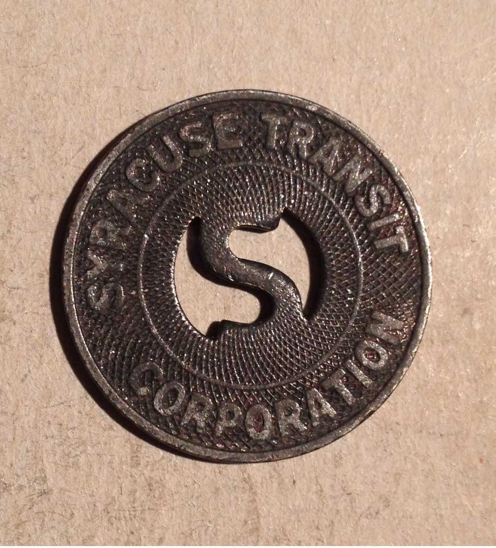 TOKEN JETON GETTONE TRASPORTI TRANSIT SYRACUSE - Monetary/Of Necessity