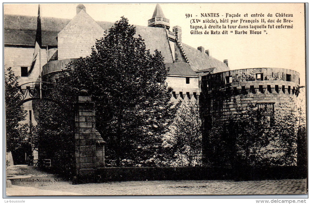 44 NANTES - Le Château, Facade Et Entrée - Nantes