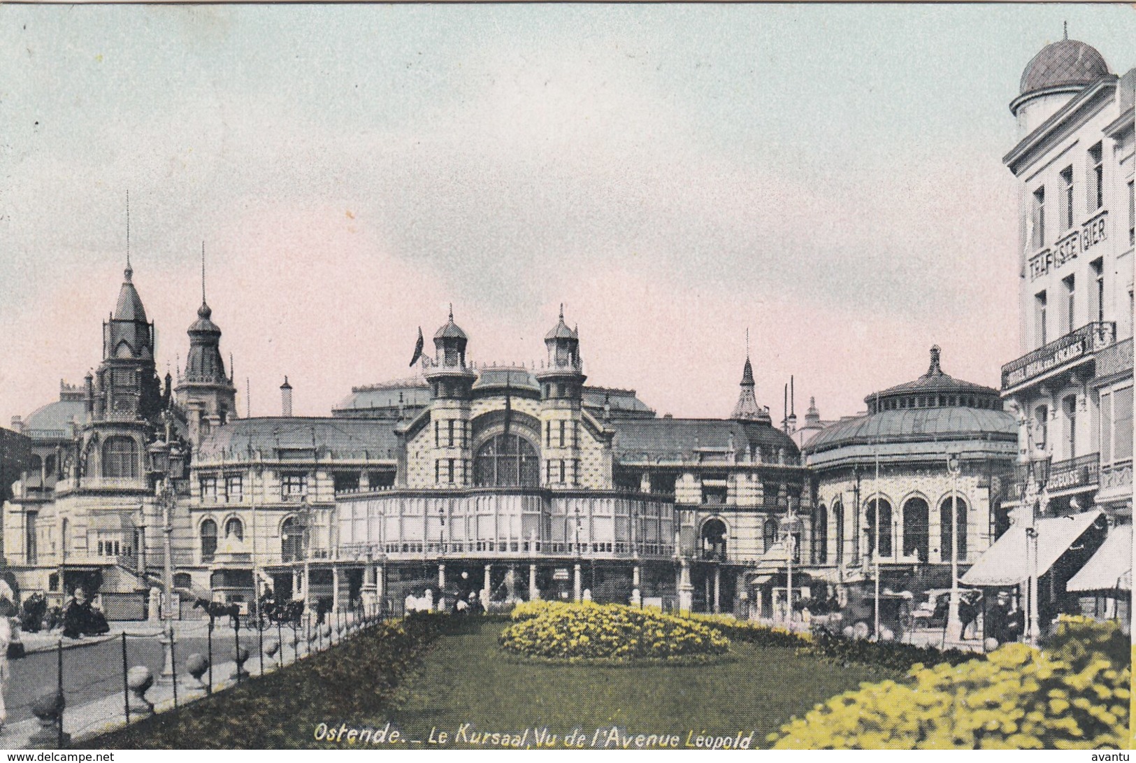 OOSTENDE / KURSAAL EN BEGIN LEOPOLDLAAN 1911 - Oostende