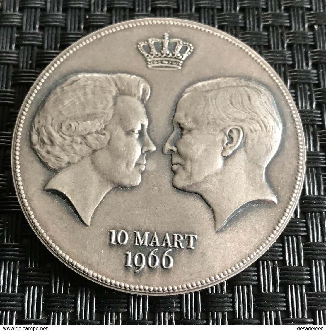 Netherlands Beatrix En Claus 10 Maart 1966 - Pièces écrasées (Elongated Coins)