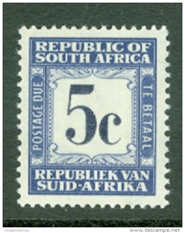 South Africa: 1961/69   Postage Due    SG D56   5c   Black &amp; Grey-blue    MNH - Timbres-taxe