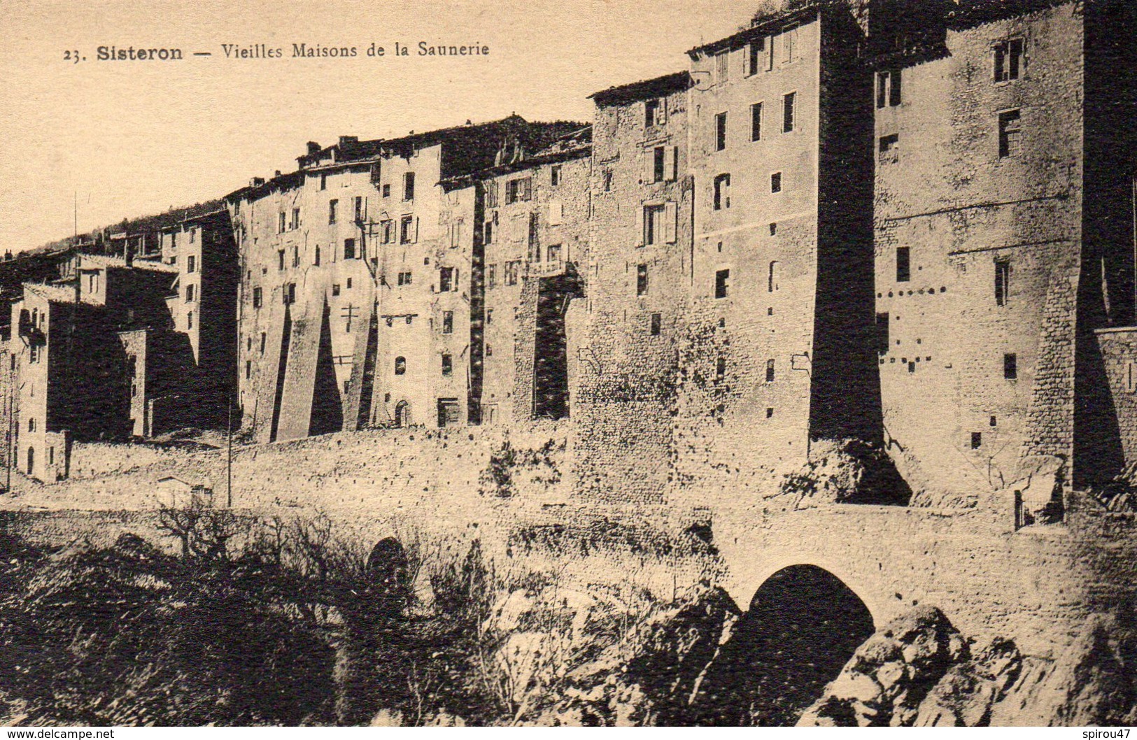 CPA SISTERON - VIEILLES MAISONS DE LA SAUNERIE - Sisteron