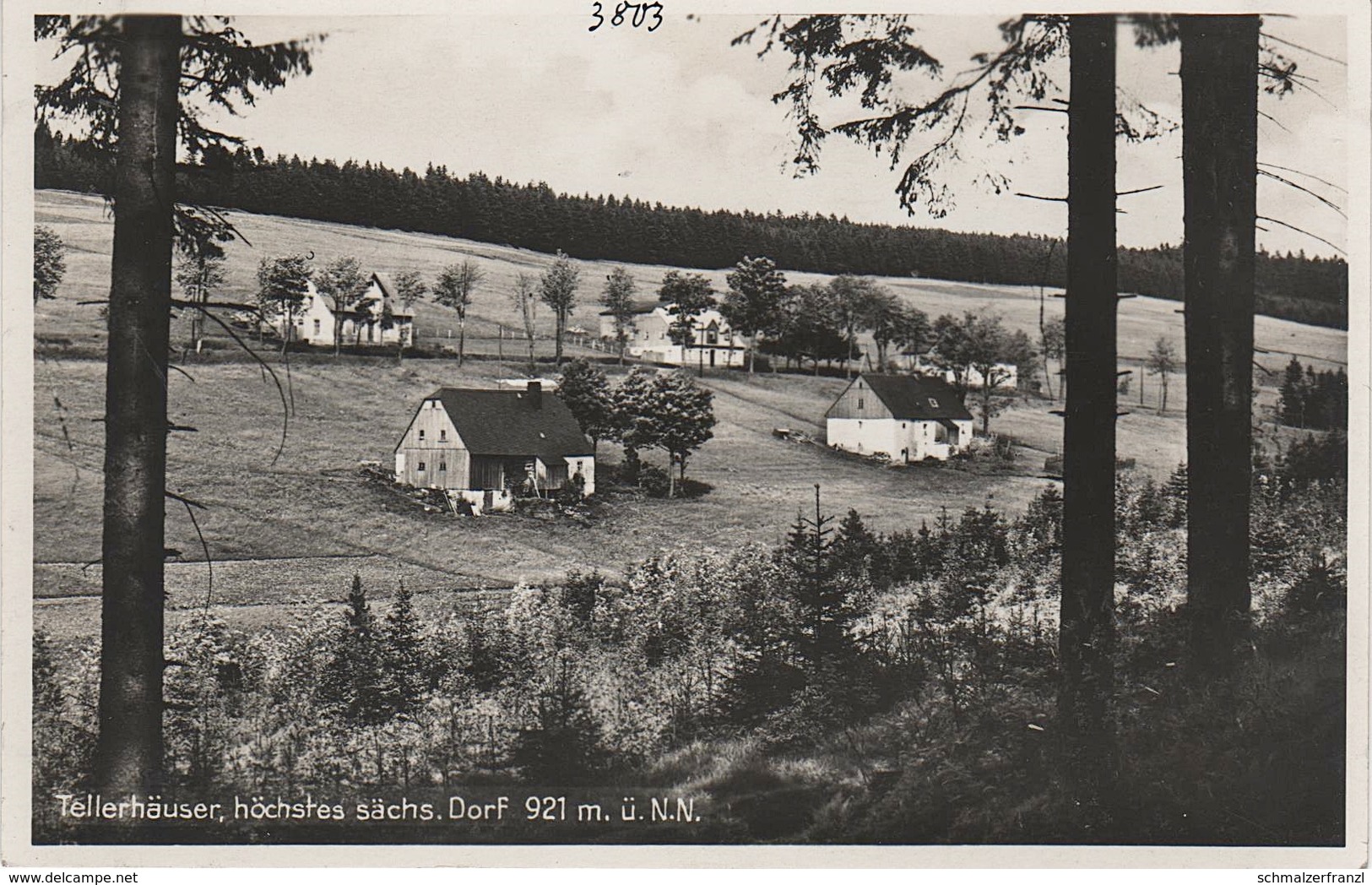 AK Tellerhäuser Erzgebirge Oberwiesenthal Gottesgab Breitenbrunn Rittersgrün Ehrenzipfel Zweibach Halbemeile Goldenhöhe - Breitenbrunn