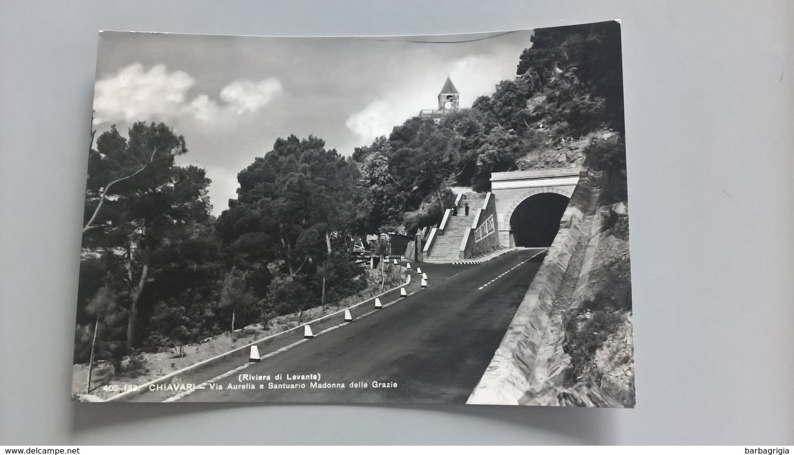 CARTOLINA CHIAVARI - VI AURELIA E SANTUARIO MADONNA DELLE GRAZIE - Genova