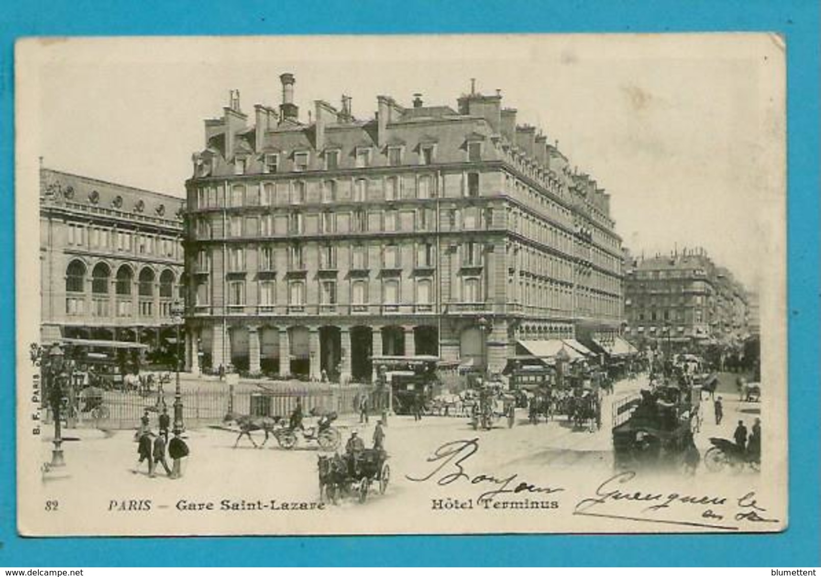 CPA 82 - Chemin De Fer Gare Saint-Lazare - Hôtel Terminus PARIS - Andere & Zonder Classificatie