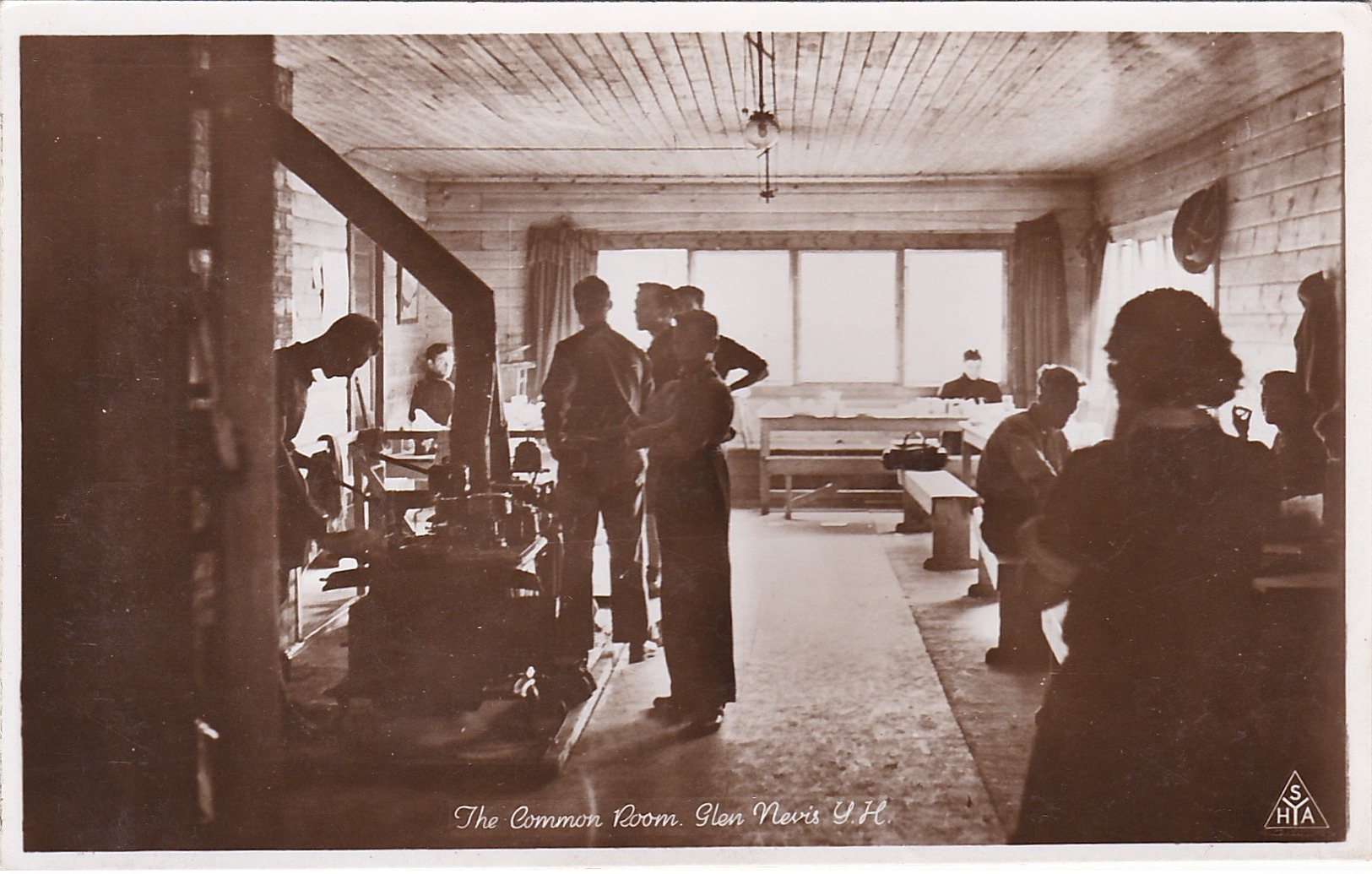 Real Photo Postcard. The Common Room. Glen Nevis. Youth Hostel. Fort William - Inverness-shire