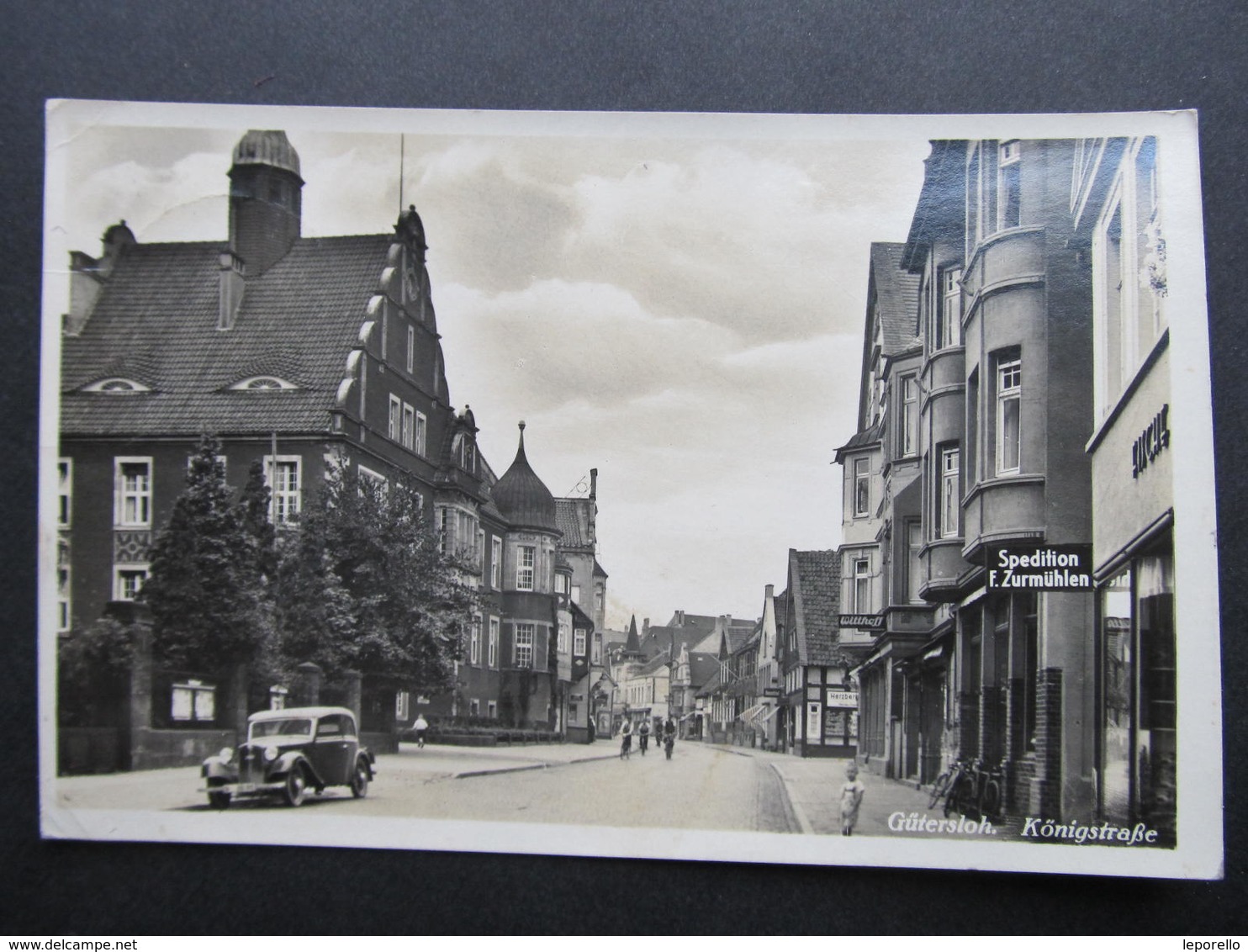 AK GÜTERSLOH Ca.1940 Königstrasse  //  D*31053 - Guetersloh