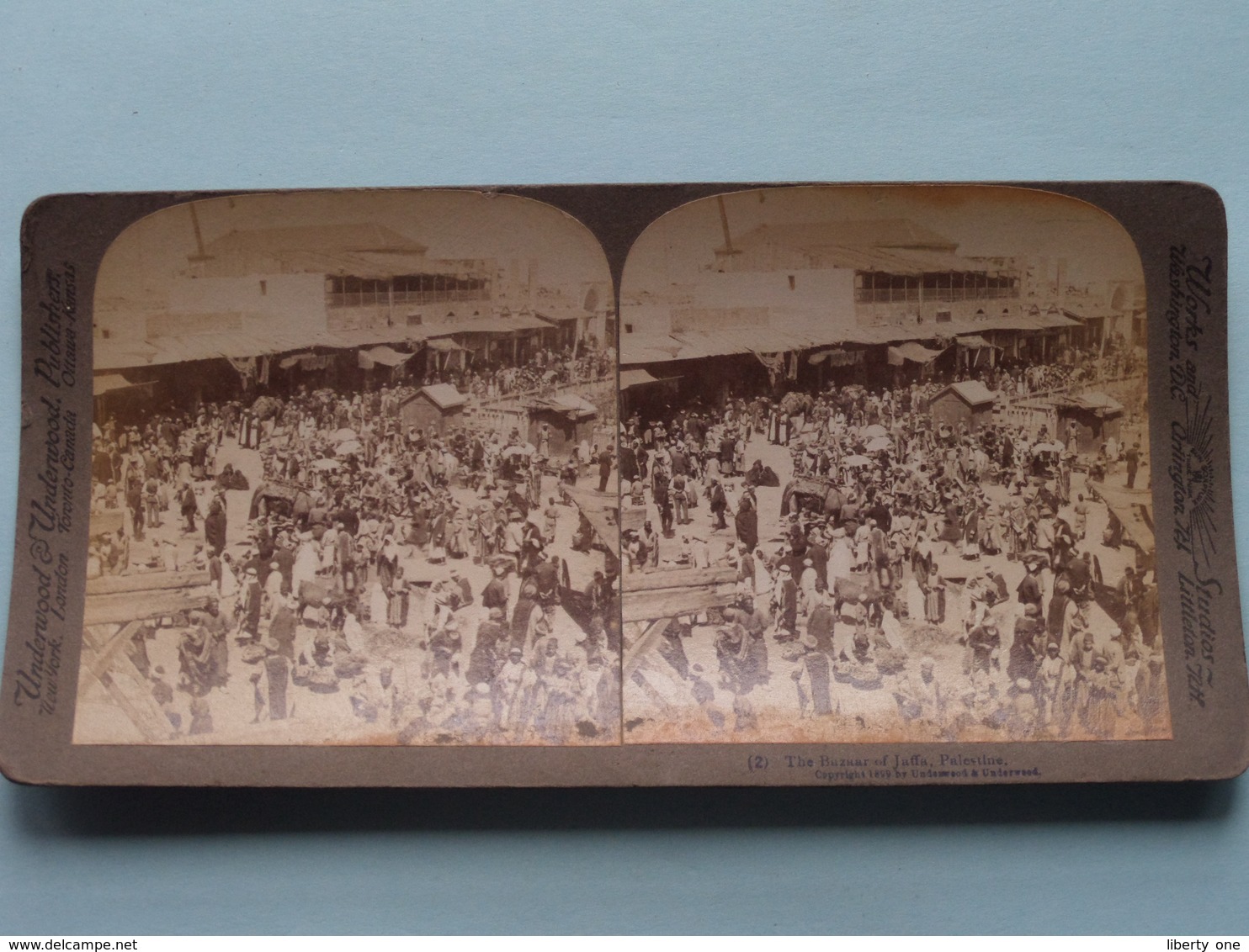 The Bazaar Of Jaffa PALESTINE ( N° 2 ) Stereo Photo : Underwood & Underwood Publi ( Voir Photo ) ! - Photos Stéréoscopiques