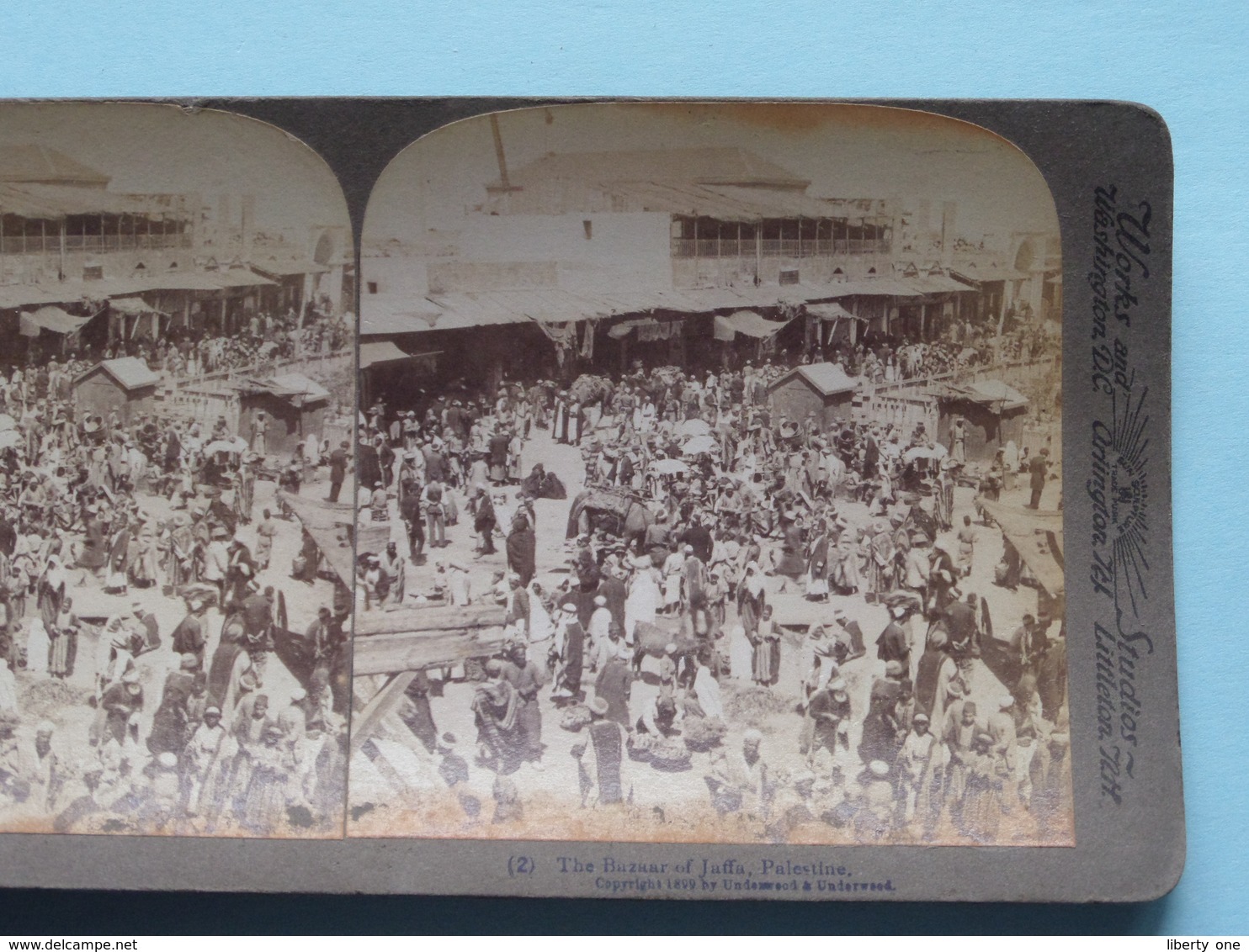 The Bazaar Of Jaffa PALESTINE ( N° 2 ) Stereo Photo : Underwood & Underwood Publi ( Voir Photo ) ! - Stereoscopic