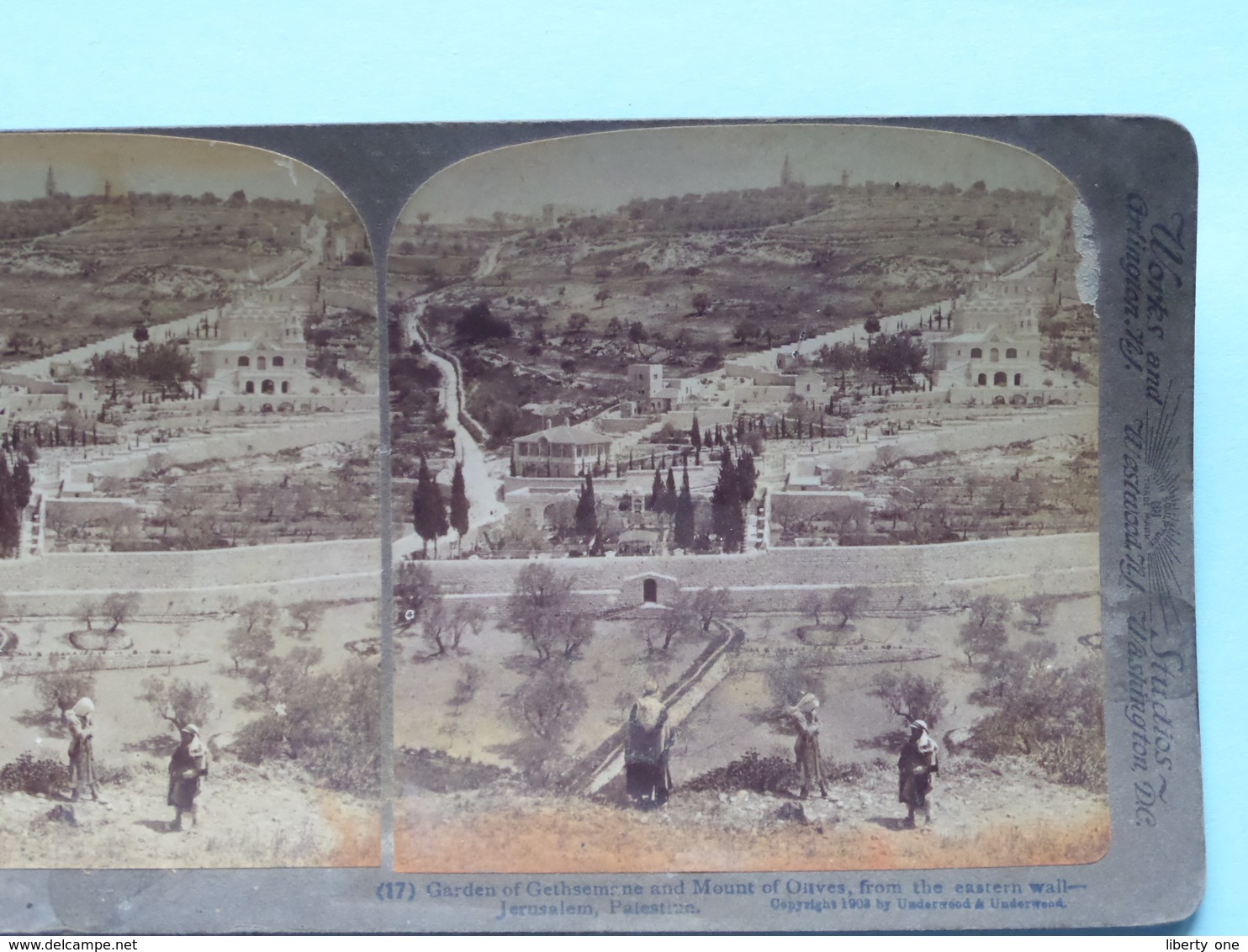 Garden Of Gethsemane Mount Of Olives PALESTINE ( N° 17 ) Stereo Photo : Underwood & Underwood Publi ( Voir Photo ) ! - Photos Stéréoscopiques
