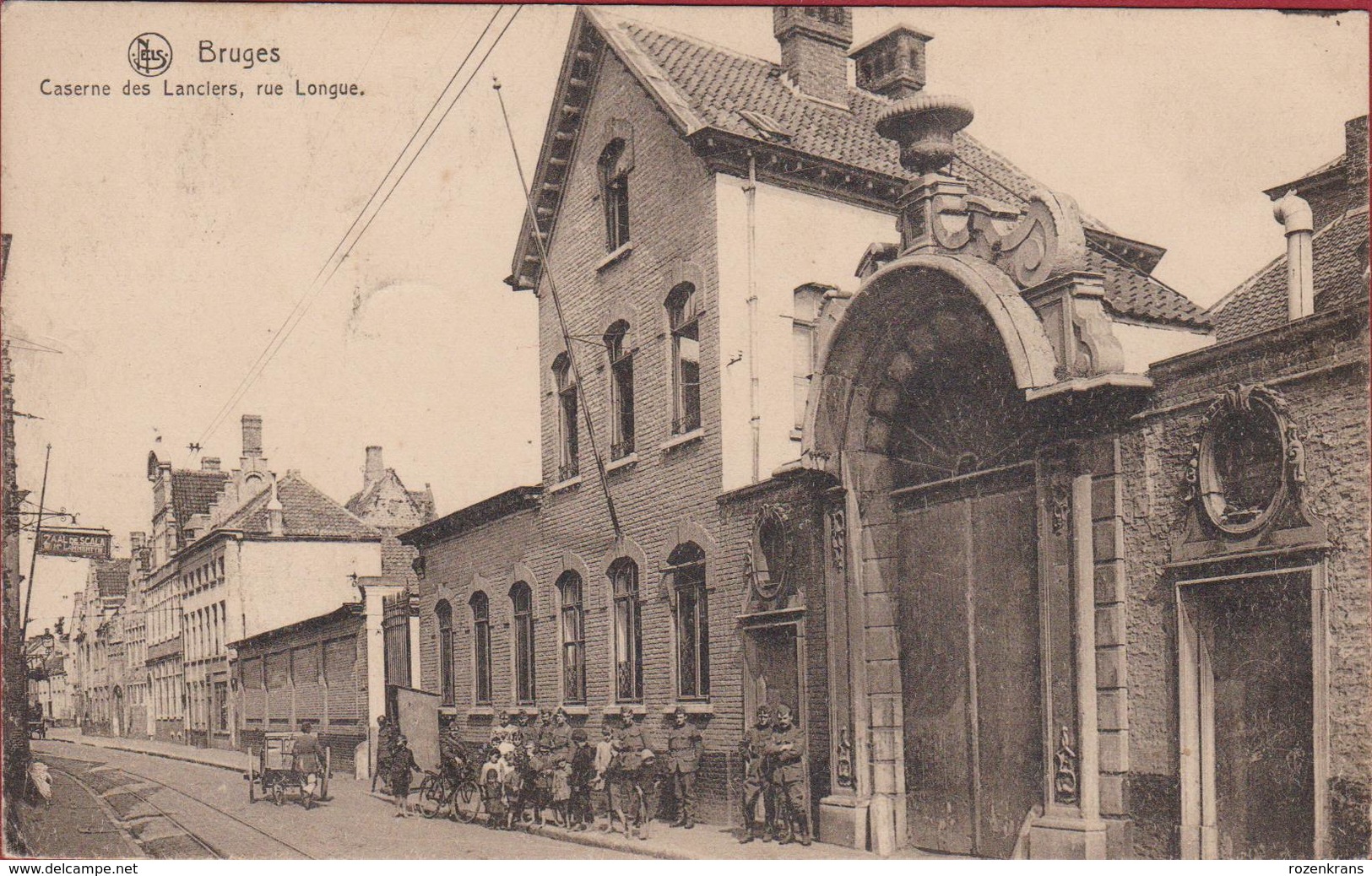 Brugge Bruges Caserne Des Lanciers Rue Longue Kazerne Belgian Army (In Zeer Goede Staat) - Brugge