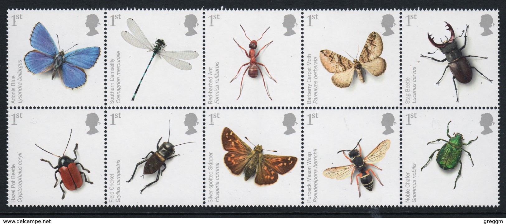 GB 2008 Block Action For Species Insects Complete Set Of Unmounted Mint Stamps. - Blocks & Miniature Sheets