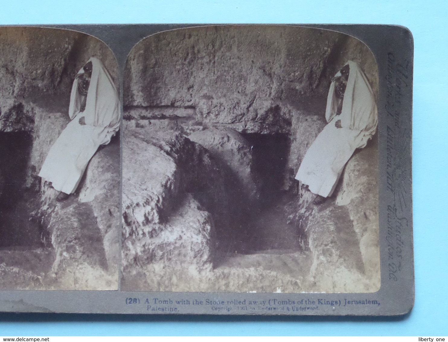 A Tomb With The Stone Rolled Away Jerusalem ( N° 28 ) Stereo Photo : Underwood & Underwood Publi ( Voir Photo ) ! - Stereo-Photographie