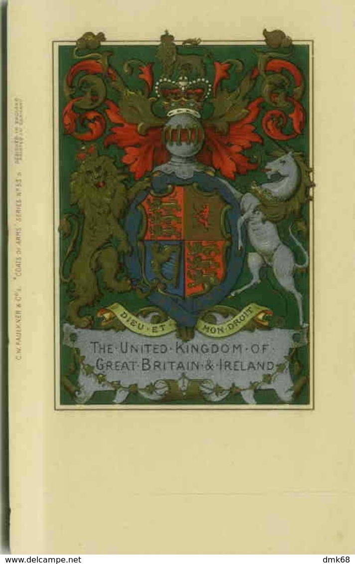 C.W. FAULKNER - UNITED KINGDOM OF GREAT BRITAIN & IRELAND - COATS OF ARMS (2488) - Other & Unclassified