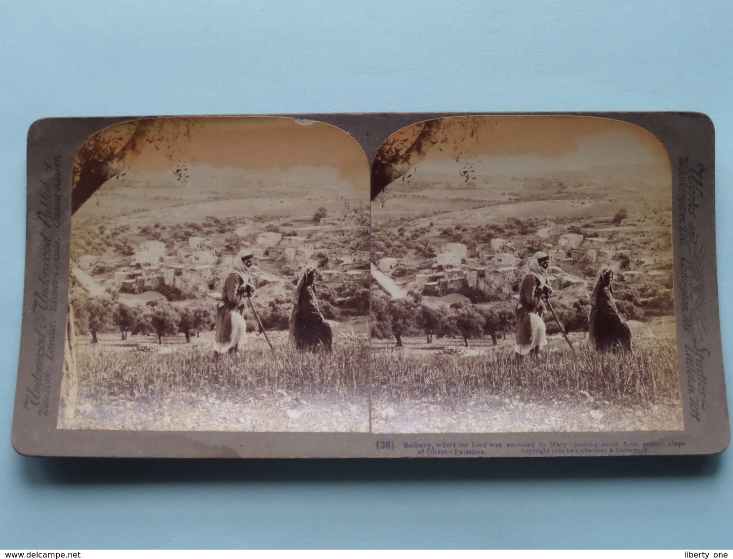 Bethany , Where Our Lord Was Anointed Palestine ( N° 36 ) Stereo Photo : Underwood & Underwood Publi ( Voir Photo ) ! - Fotos Estereoscópicas