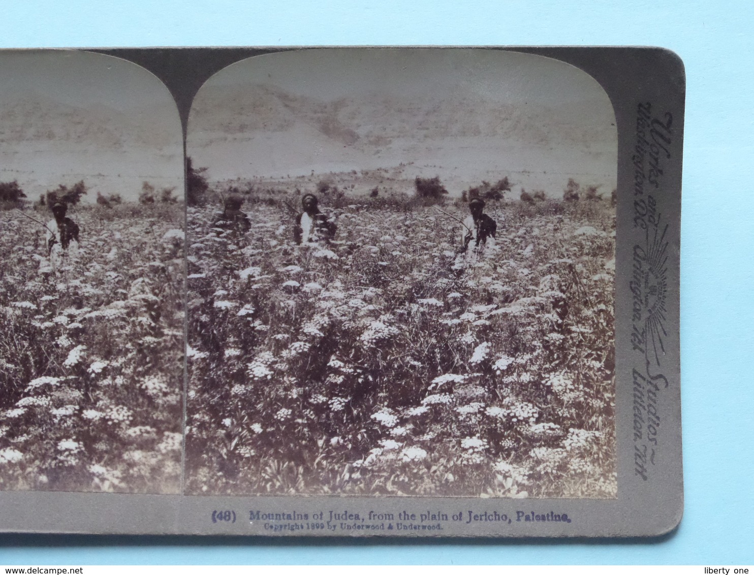 Mountains Of Judea, Jericho Palestine ( N° 48 ) Stereo Photo : Underwood & Underwood Publi ( Voir Photo ) ! - Photos Stéréoscopiques