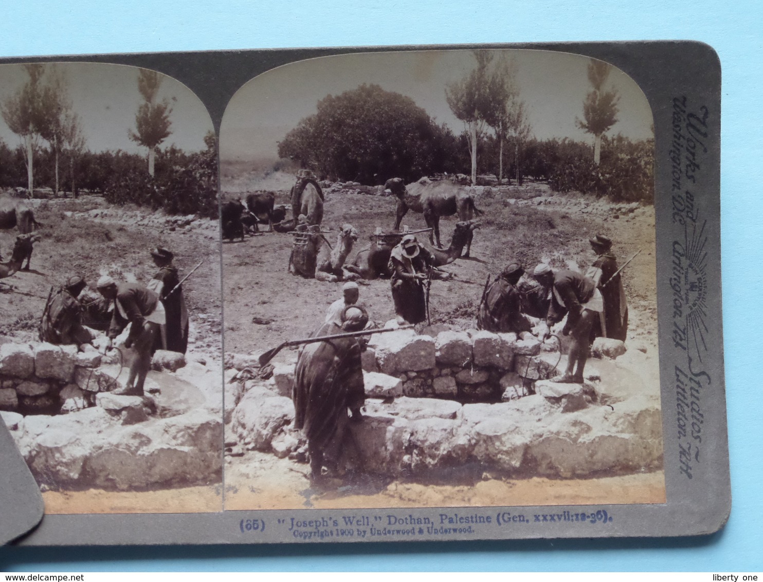 " Joseph's Well " Dothan, Palestine ( N° 65 ) Stereo Photo : Underwood & Underwood Publi ( Voir Photo ) ! - Photos Stéréoscopiques