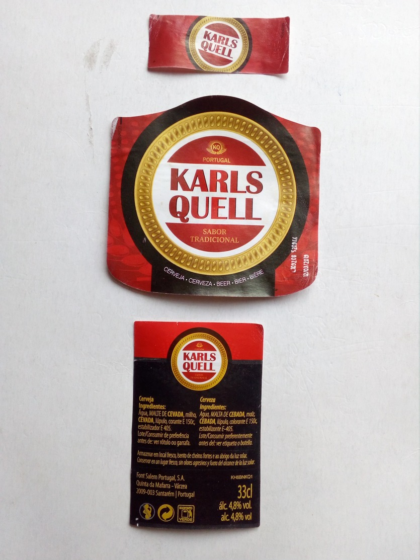 Etiquette Biere,cerveja,Karls Quell - Cerveza