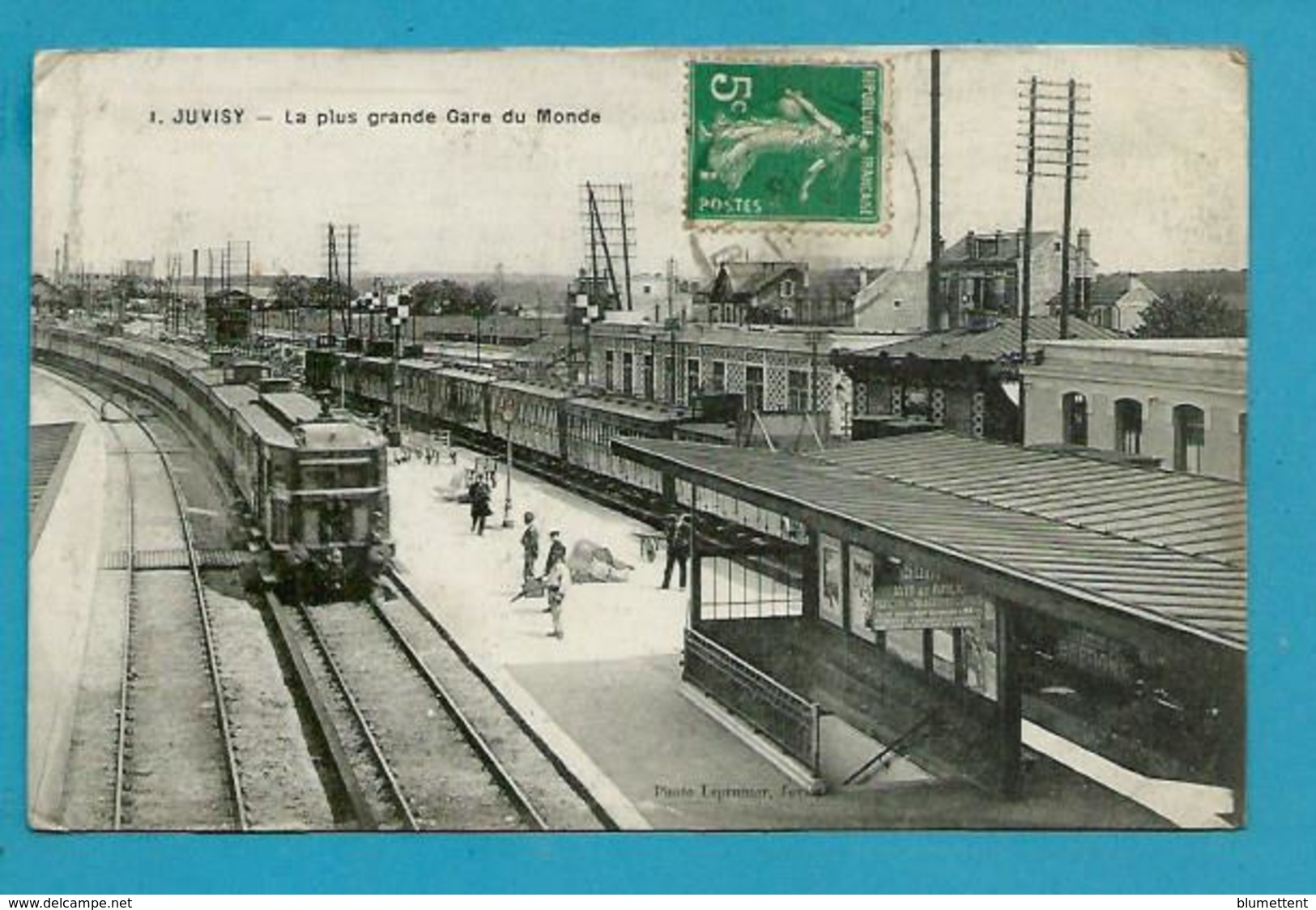 CPA 1 - Chemin De Fer Trains En Gare De JUVISY-SUR-ORGE 91 - Juvisy-sur-Orge