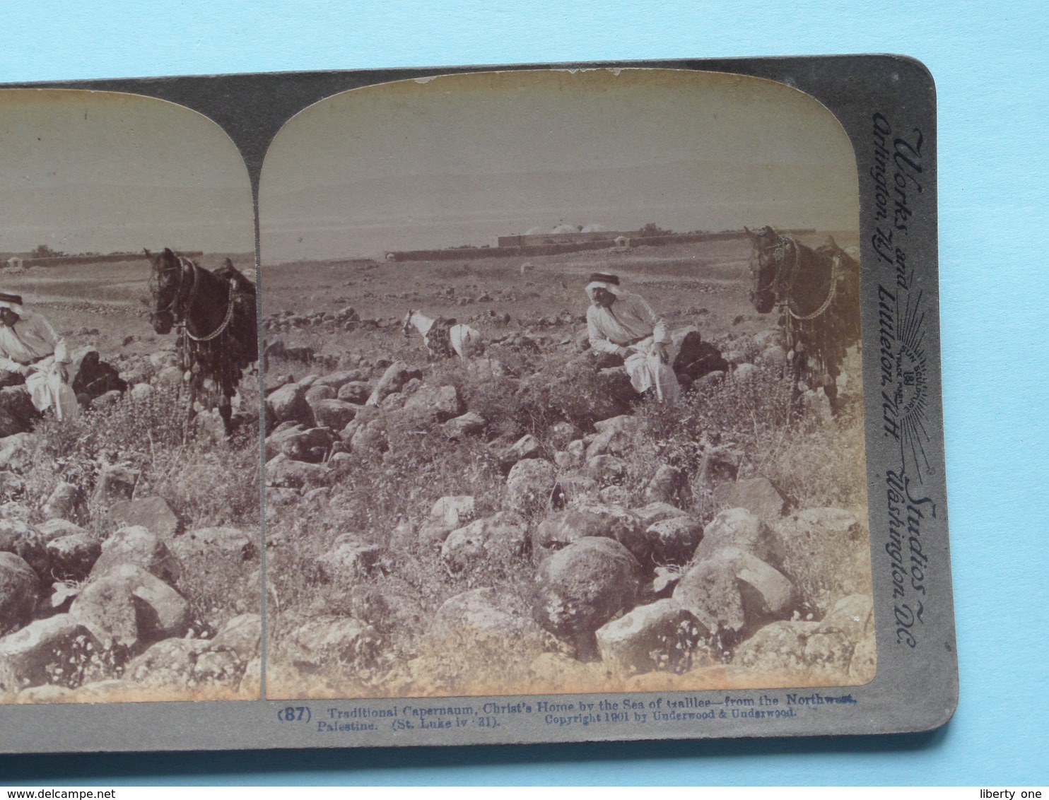 Traditional Capernaum, Galilee, Palestine ( N° 87 ) Stereo Photo : Underwood & Underwood Publi ( Voir Photo ) ! - Photos Stéréoscopiques