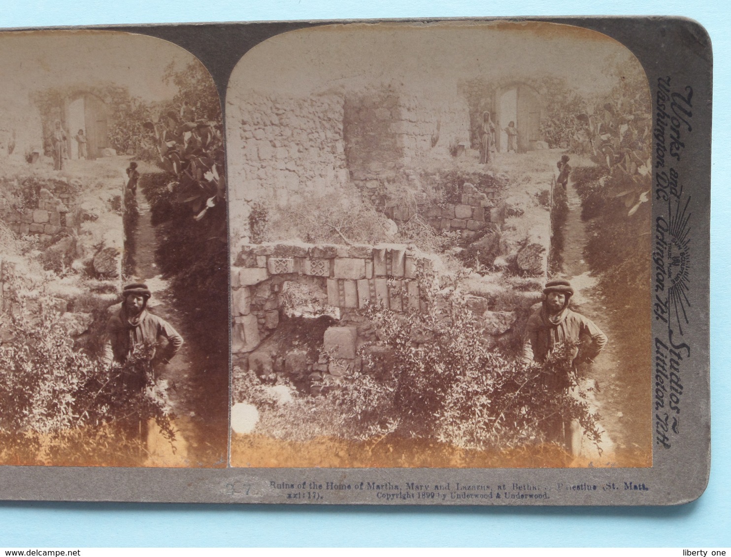 Ruins Of The Home Of Martha, Mary And Lazarus Palestine / Stereo Photo : Underwood & Underwood Publi ( Voir Photo ) ! - Photos Stéréoscopiques