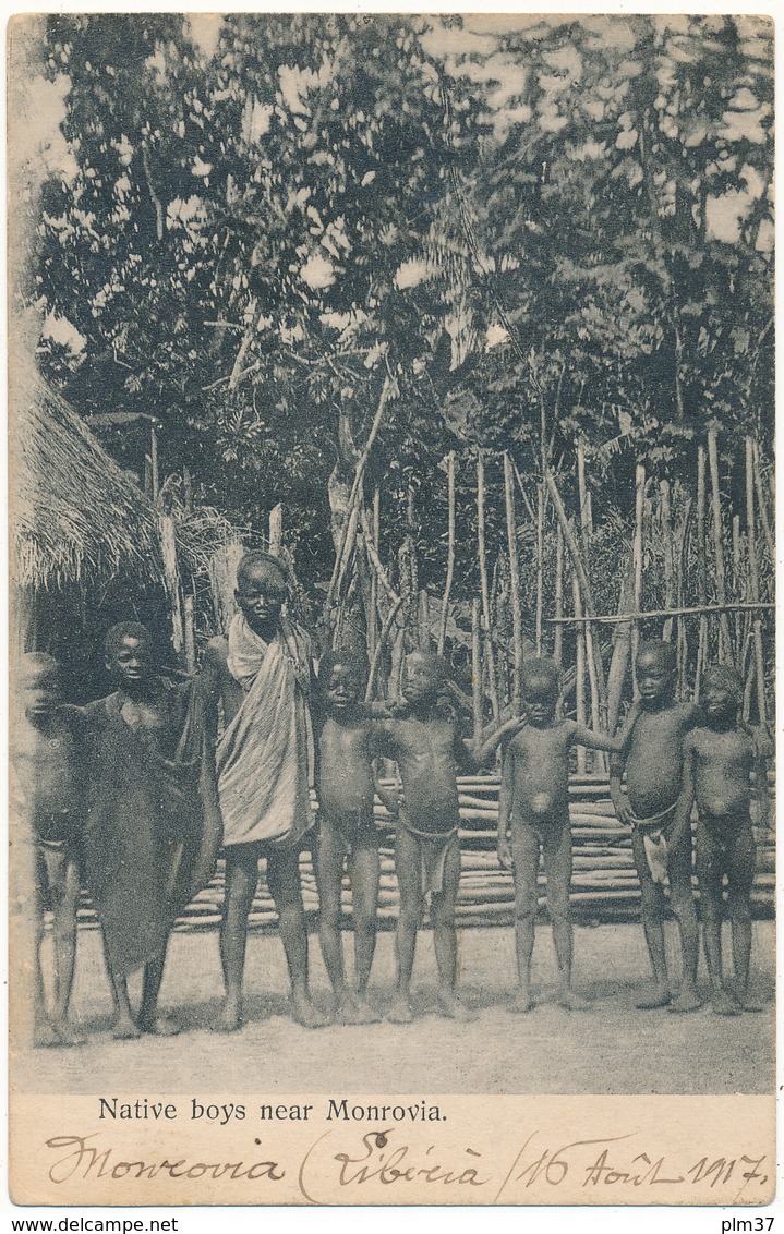 LIBERIA - Native Boys Near  MONROVIA - Liberia