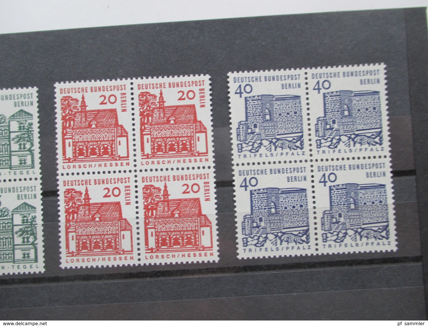 Berlin 1964 Freimarken Deutsche Bauwerke 4er Blöcke! Sauber Postfrisch / ** Katalogwert Nur Als Paare Schon 130€ - Nuovi