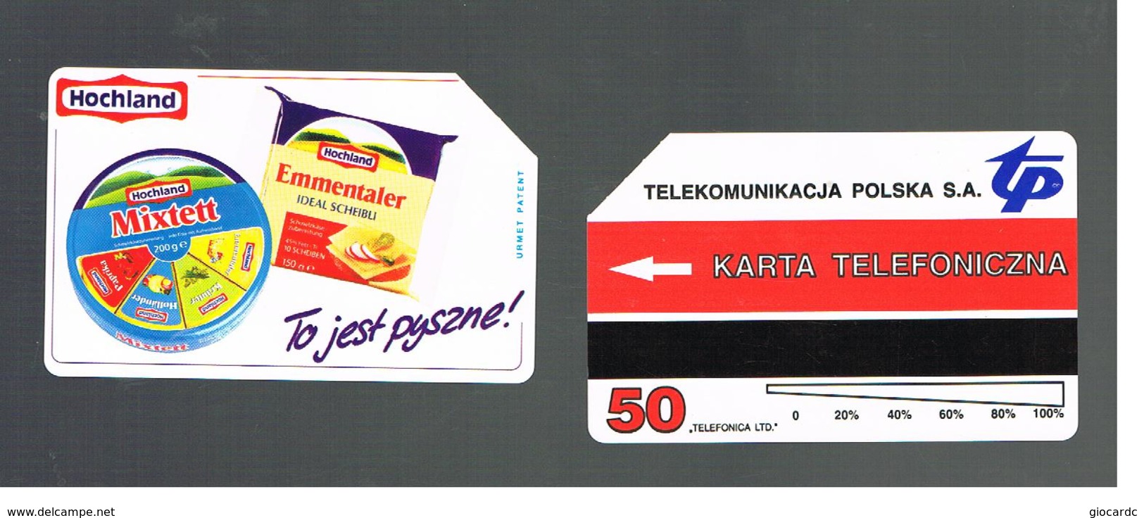 POLONIA (POLAND) - TP  -   HOCHLAND, CHEESE - USED - RIF. 10163 - Alimentation