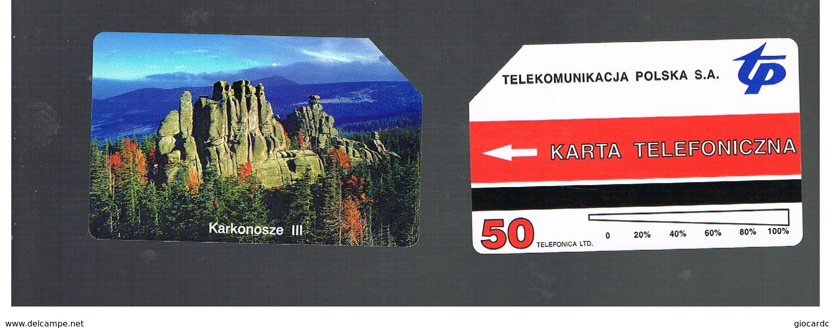 POLONIA (POLAND) - TP  -  KARKONOSZE III - USED - RIF. 10165 - Montagnes