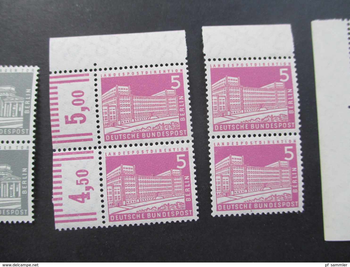 Berlin 1956 Freimarken Berliner Stadtbilder Einheiten / Bogenränder Usw. Hoher Katalogwert! ** / Postfrisch!! - Unused Stamps