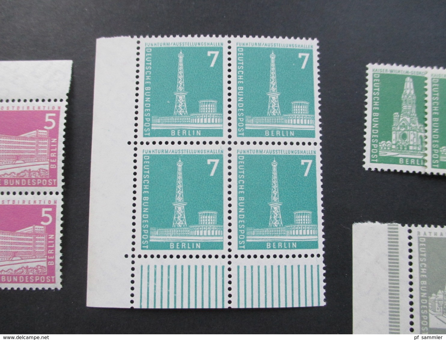 Berlin 1956 Freimarken Berliner Stadtbilder Einheiten / Bogenränder Usw. Hoher Katalogwert! ** / Postfrisch!! - Unused Stamps