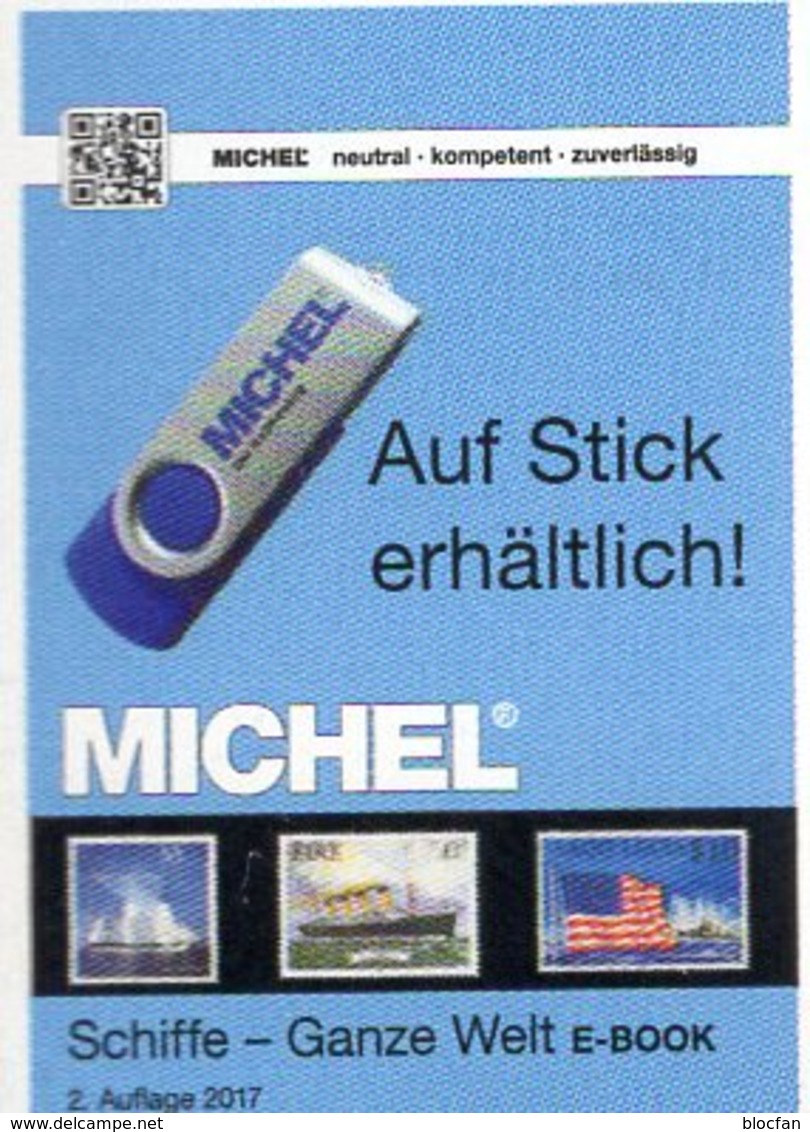 Schiffsmotive A-Z MlCHEL 2018 New 70€ Stick Boote Schiffahrt Register Der Welt Stamps Topics Ships Of All The World - Philatélie